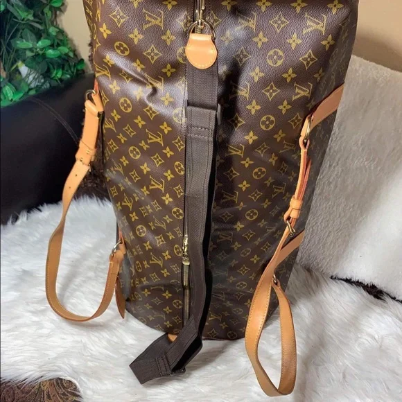 💎✨LARGE RARE✨💎 KEEPALL POLOCHON 65 Louis Vuitton TRAVEL - Picture 11 of 16